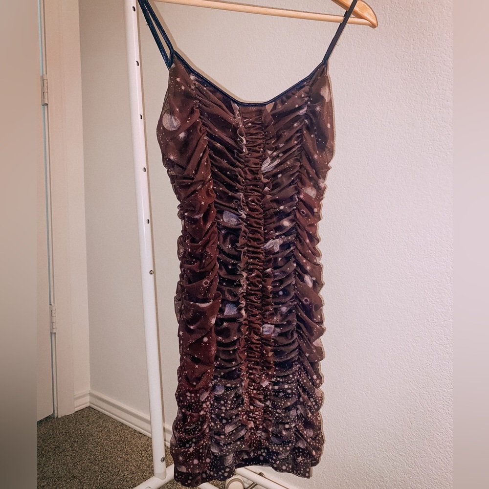 Urban Outfitters Ruched Star Dress